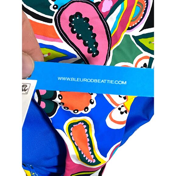 Blue Rod Beattie Bikini Bottom NWT RGBG22934 Colorful Womens 12 Paisely Bright - Picture 5 of 7